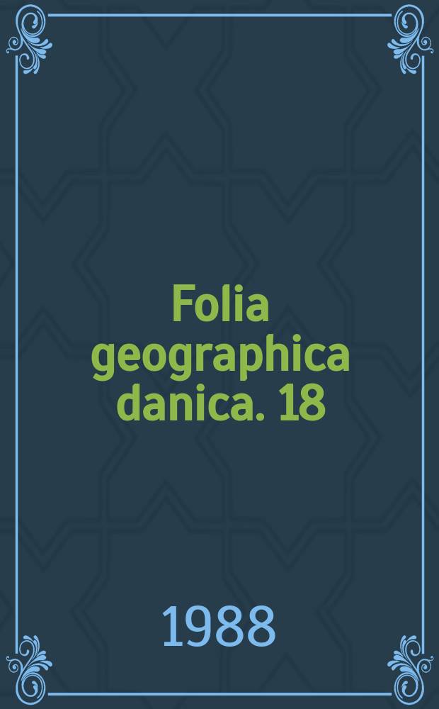 Folia geographica danica. 18 : Soils of Tierra del Fuego