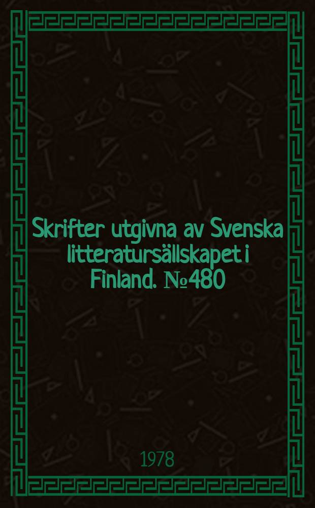 Skrifter utgivna av Svenska litteratursällskapet i Finland. № 480 : Finländskt herrgårdsliv