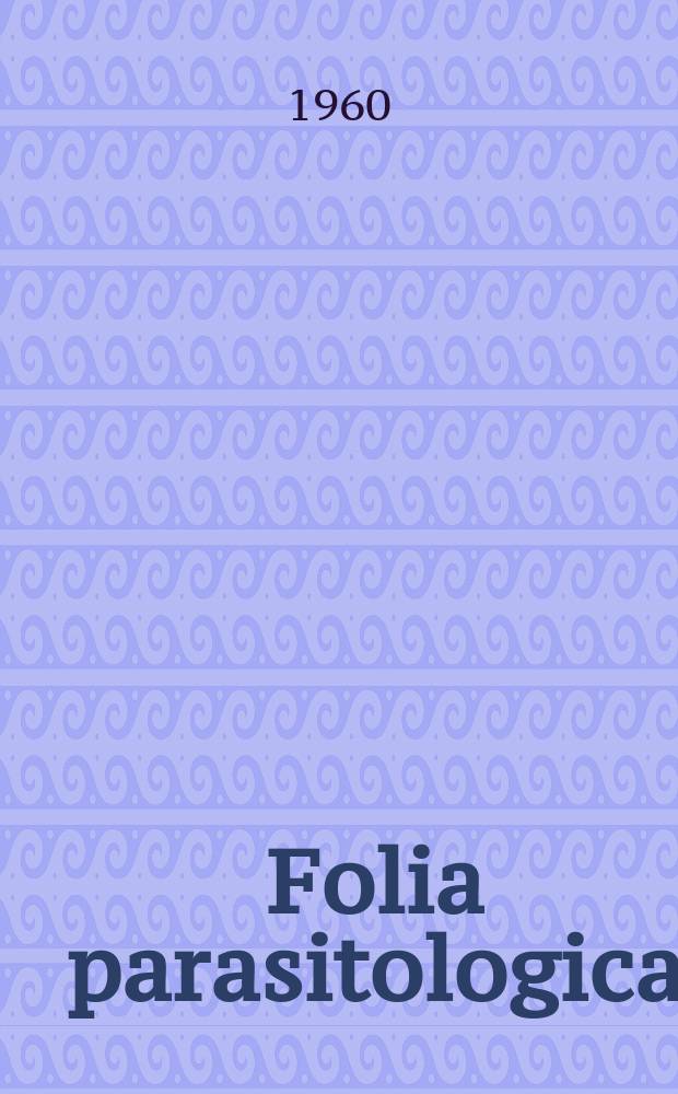 Folia parasitologica