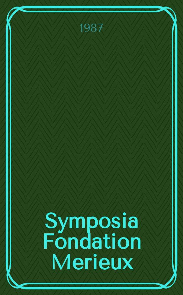 Symposia Fondation Merieux : [Travaux]. 13 : Transplantation and clinical immunology