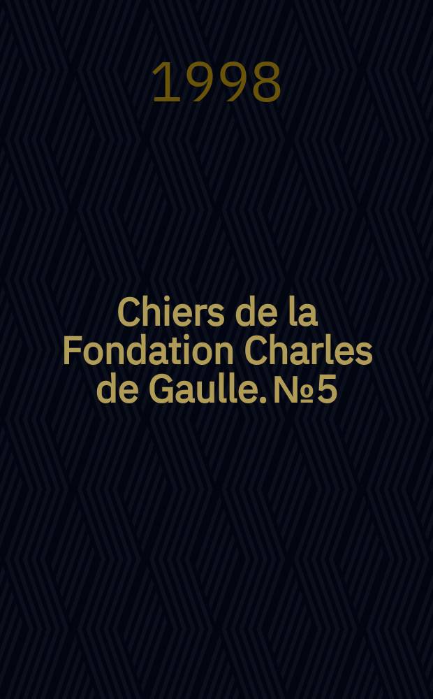 Chiers de la Fondation Charles de Gaulle. №5 : La participation dans l'entreprise