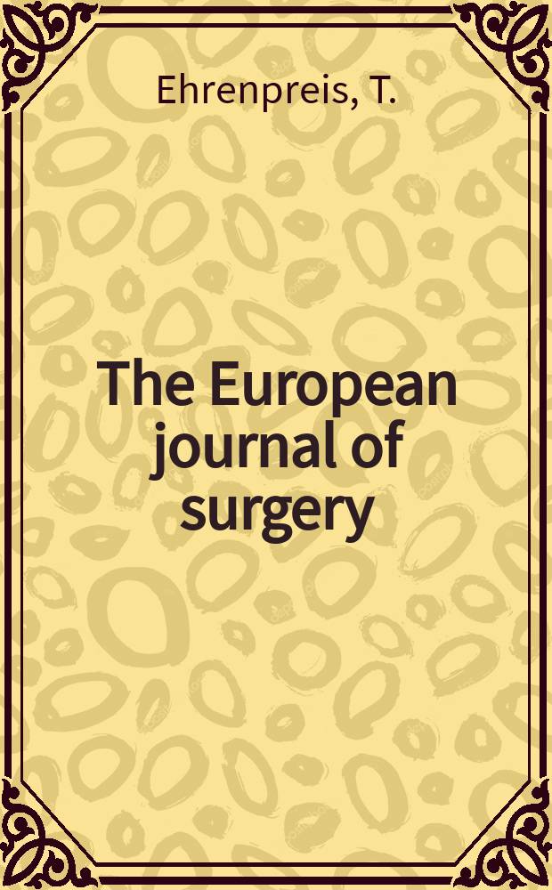 The European journal of surgery : Megacolon in the newborn