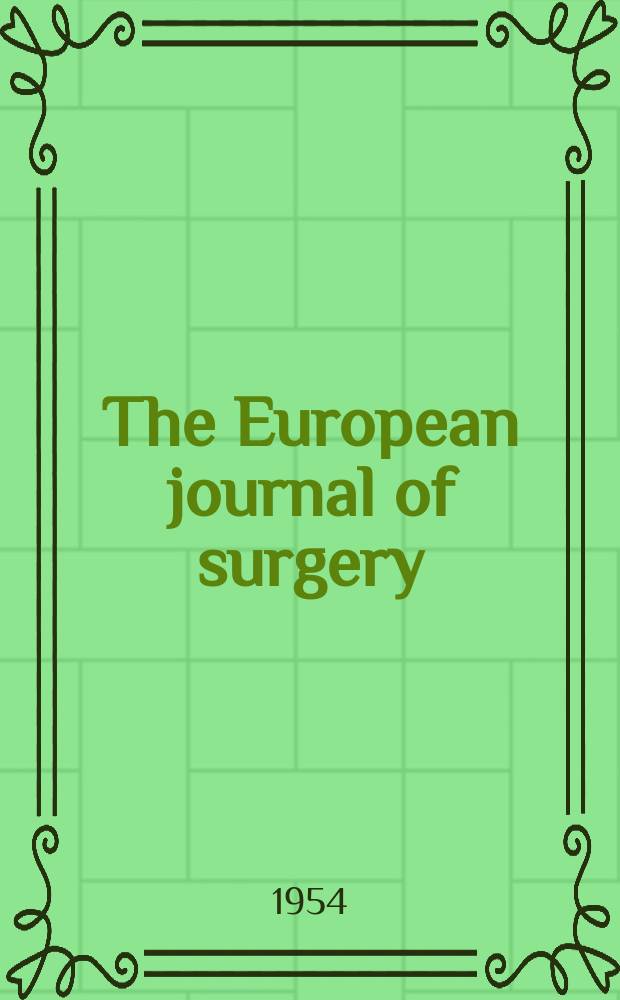 The European journal of surgery : Macroscopic and microscopic changes and stone formation in the urinary tract in experimentally produced vitamin A deficiency in rats