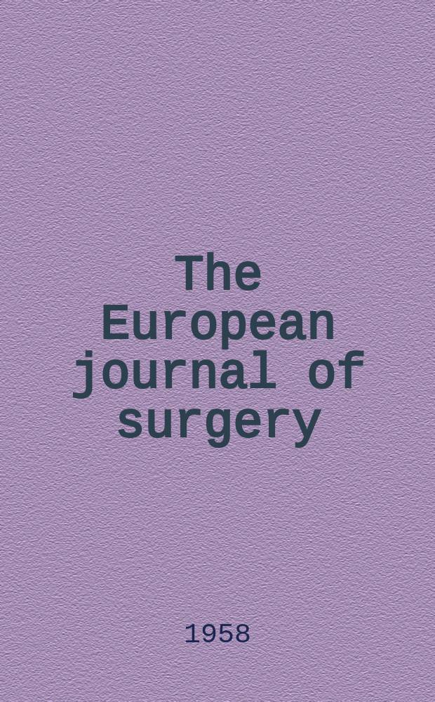 The European journal of surgery : Bile peritonitis