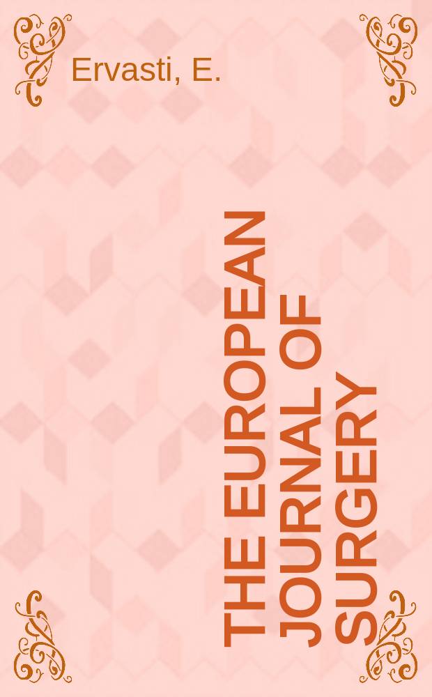 The European journal of surgery : Frostbites of the extremities and their sequelae