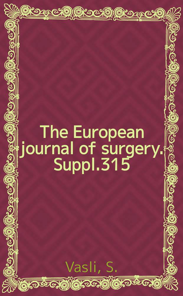 The European journal of surgery. Suppl.315 : Postischaemic polarography in human calf muscle