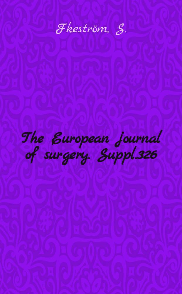 The European journal of surgery. Suppl.326 : Left heart bypass