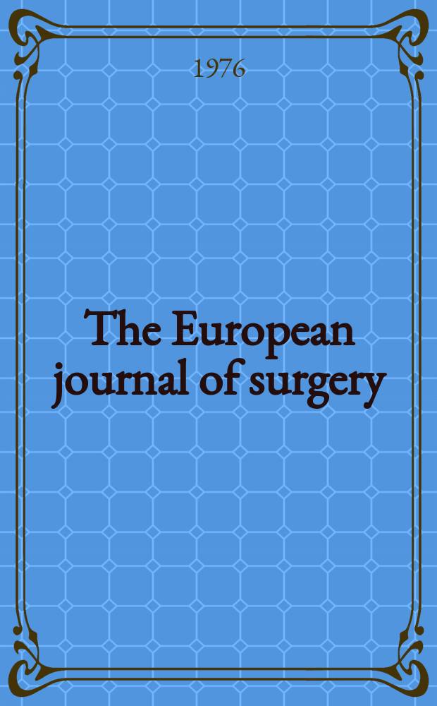 The European journal of surgery : Thermography of the breast