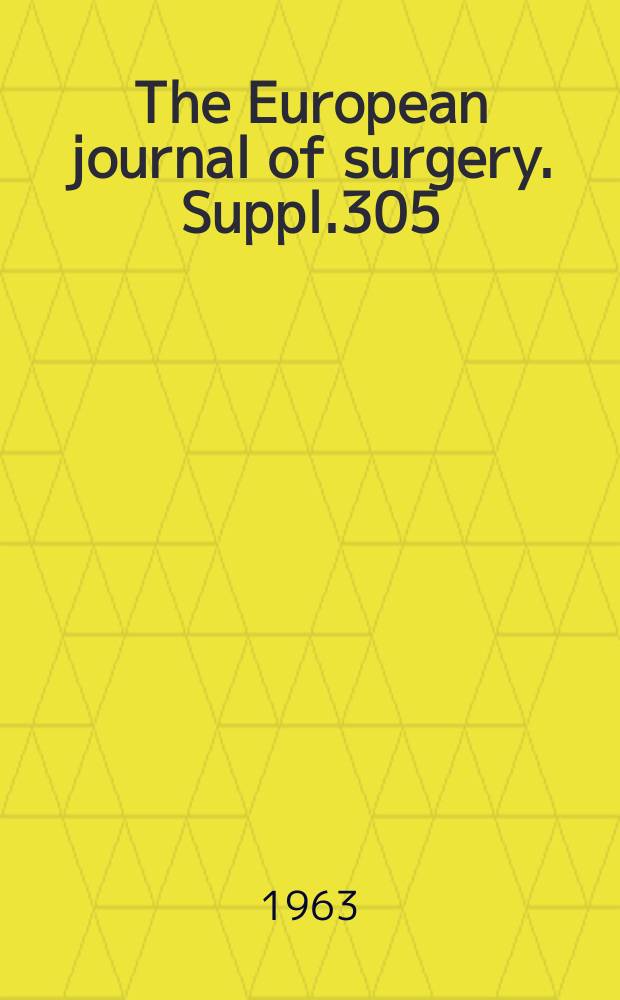The European journal of surgery. Suppl.305 : The surgical treatment of burns