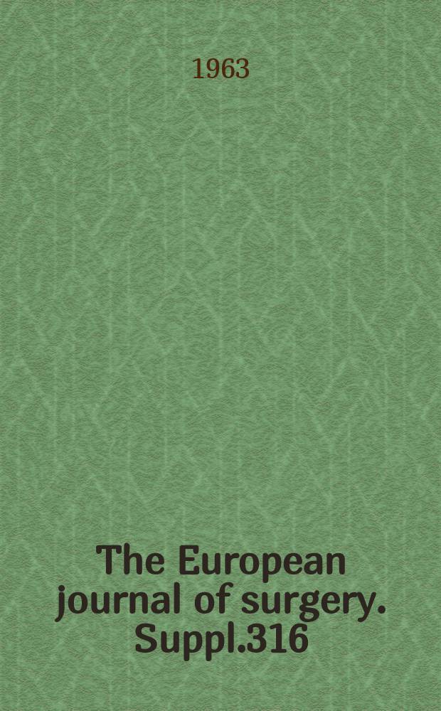The European journal of surgery. Suppl.316 : Permanent biliary fistulas in the dog