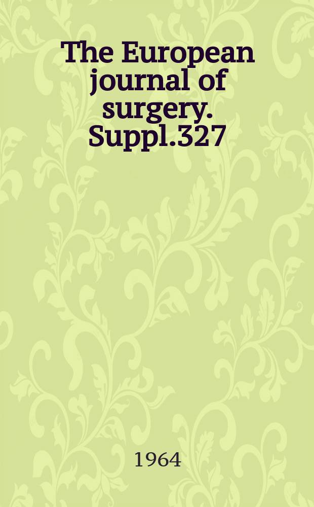 The European journal of surgery. Suppl.327 : The afferent loop syndrome