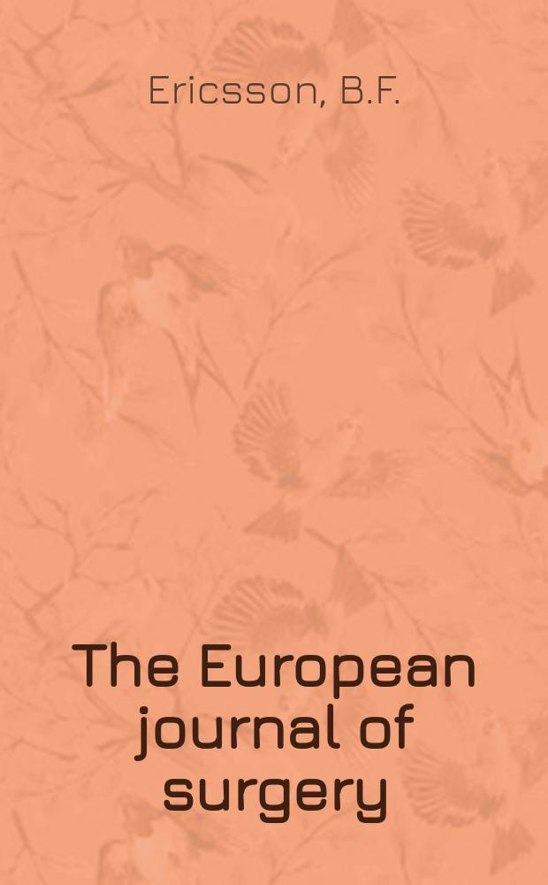 The European journal of surgery : Hemodynamic effects of vasopressin