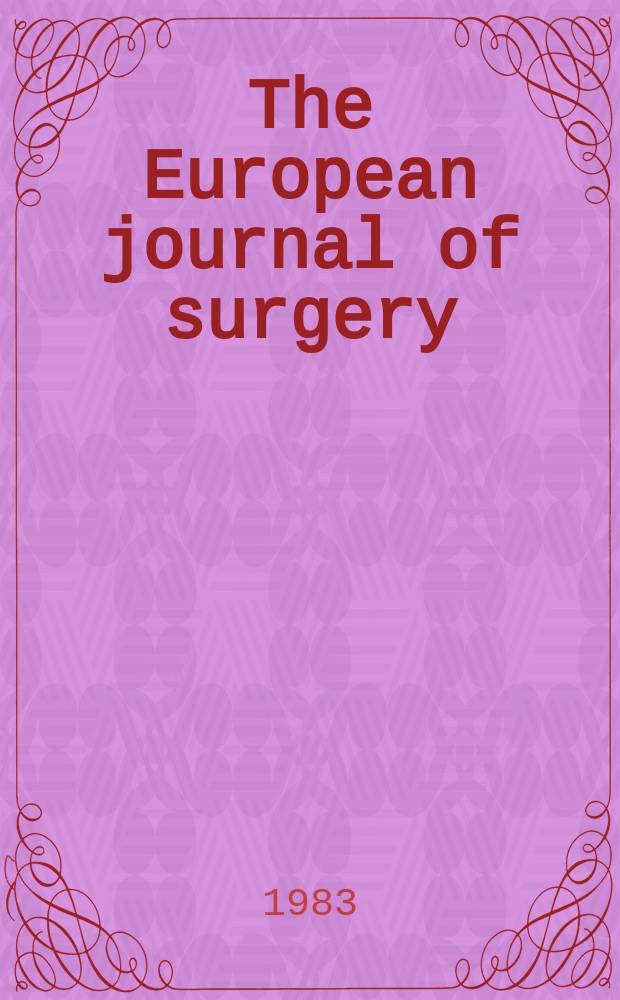 The European journal of surgery : Clinical conference on pediatric nutrition