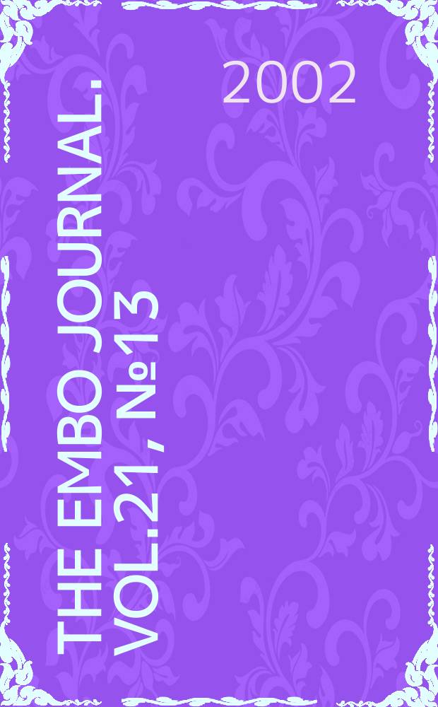The EMBO journal. Vol.21, №13
