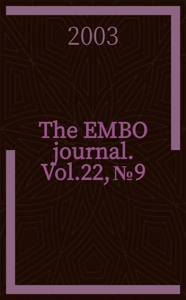 The EMBO journal. Vol.22, №9