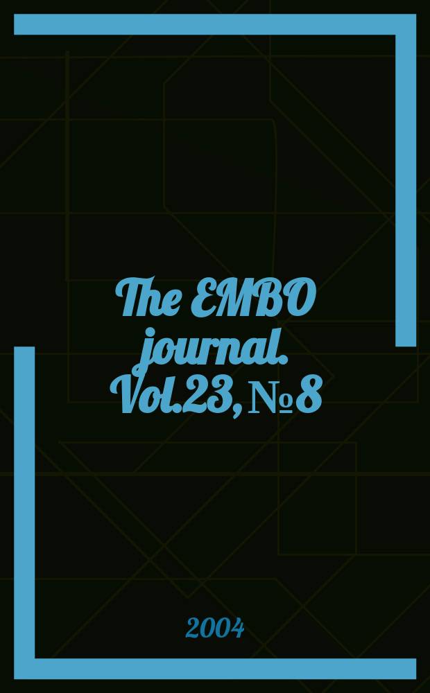 The EMBO journal. Vol.23, №8