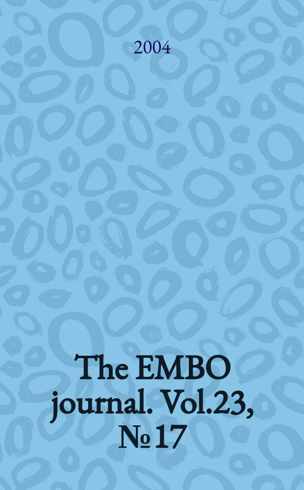 The EMBO journal. Vol.23, №17