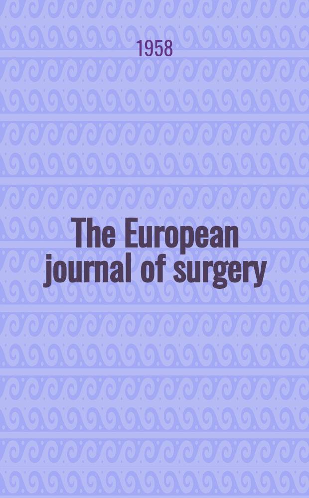 The European journal of surgery : Ulcerative colitis