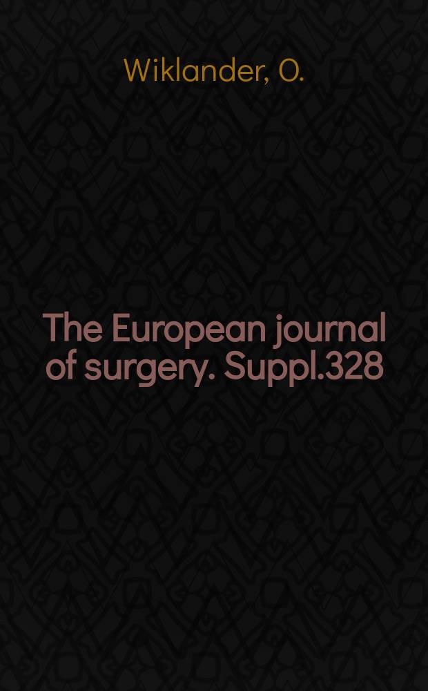 The European journal of surgery. Suppl.328 : Phlegmonous or necrotizing enterocolitis