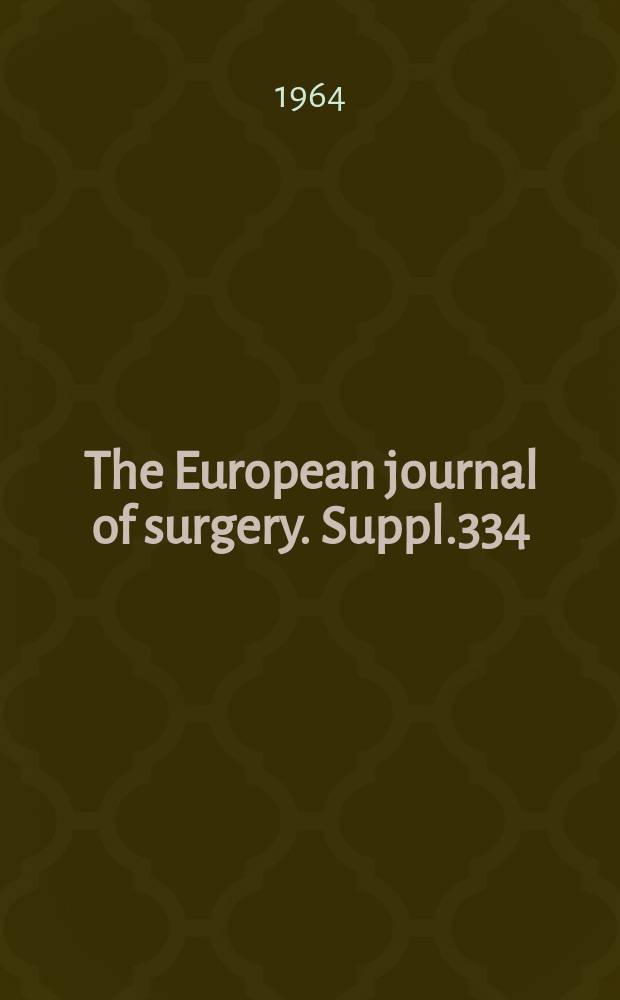The European journal of surgery. Suppl.334 : Primary carcinoma of the liver