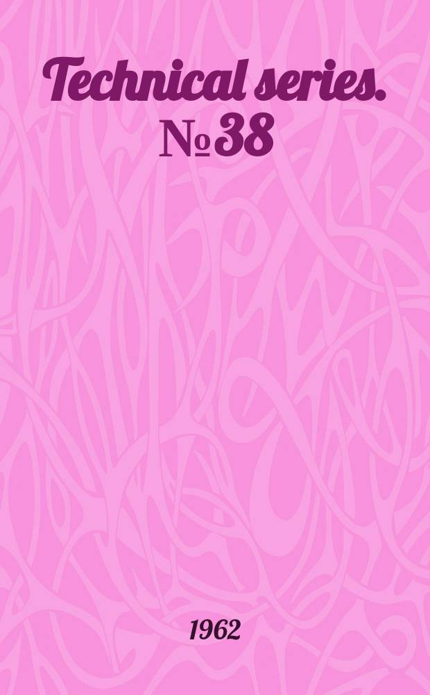 Technical series. №38 : Results of the tagging of salt water fishes in Florida