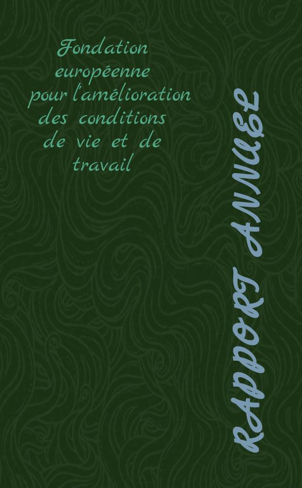 Rapport annuel