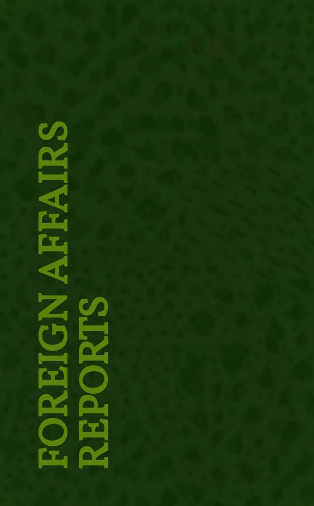 Foreign affairs reports : Publ. by the Indian council of world affairs. Vol.18, №2 : Sino-Soviet border dispute