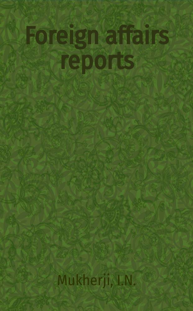 Foreign affairs reports : Publ. by the Indian council of world affairs. Vol.24, №10 : Constitutional development in Bangladesh