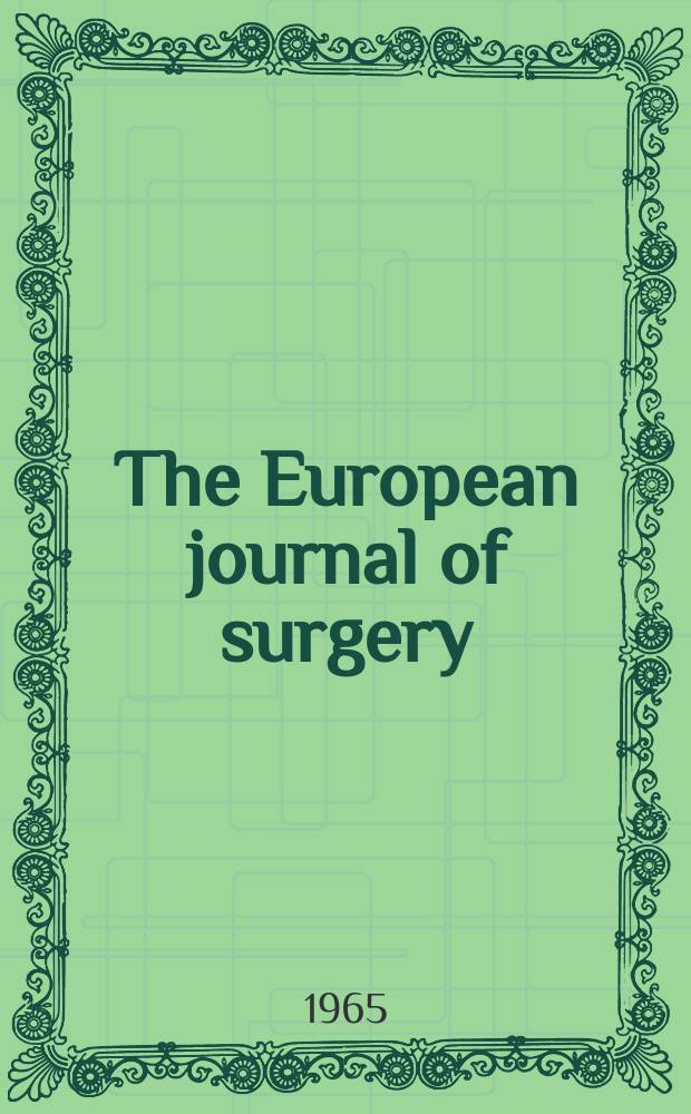 The European journal of surgery : Renal adenocarcinoma