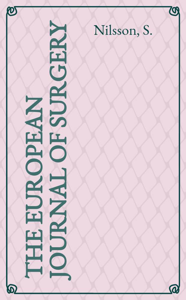 The European journal of surgery : Synthesis and secretion of biliany phospholipids in man