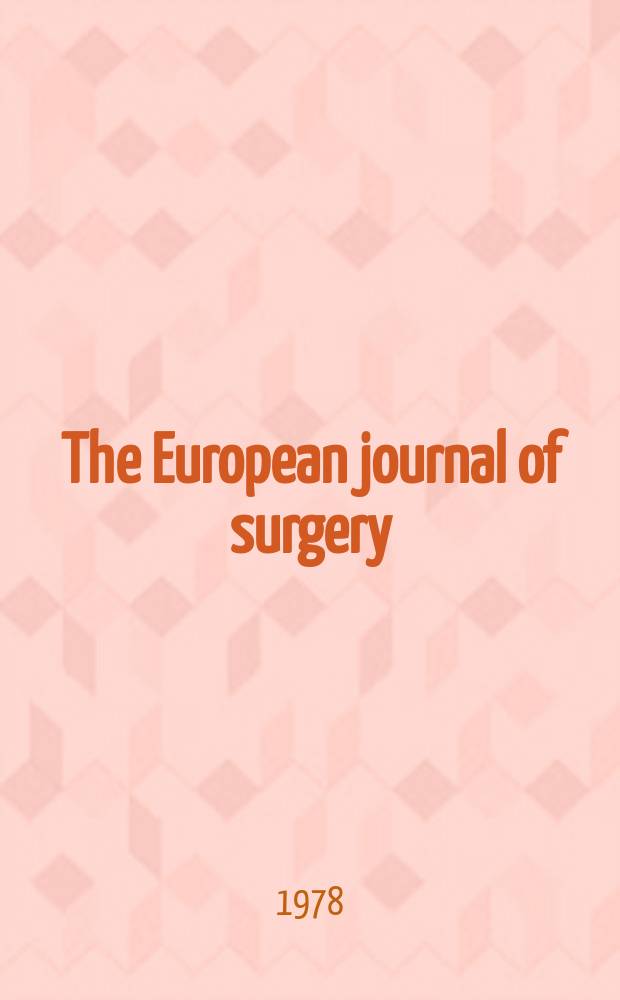 The European journal of surgery : Serafimer hospital. Stockholm