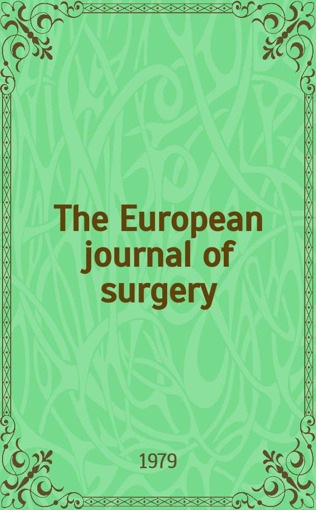 The European journal of surgery : Scandinavian surgical society