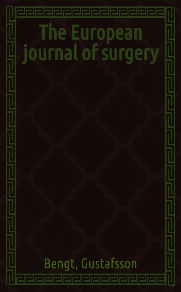 The European journal of surgery : CNT symposium intestinal cancer clietmicrobiol functions