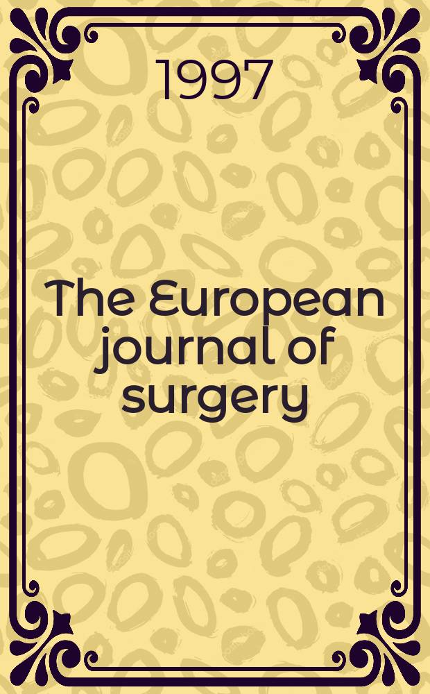 The European journal of surgery : Surgery, science and sepsis