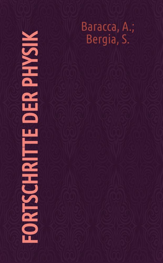 Fortschritte der Physik : Hrsg. im Auftrage der Physikalischen Gesellschaft in der Deutschen Demokratischen Republik. Bd.19, H.4 : An unitarized model ...