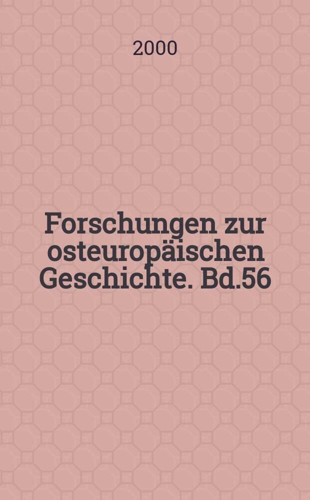 Forschungen zur osteuropäischen Geschichte. Bd.56 : Von Moskau nach St. Petersburg