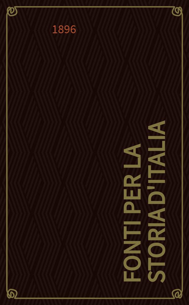 Fonti per la storia d'Italia : Pubbl. dell'Ist. storico italiano. 17 : Epistolario di Coluccio Salutati