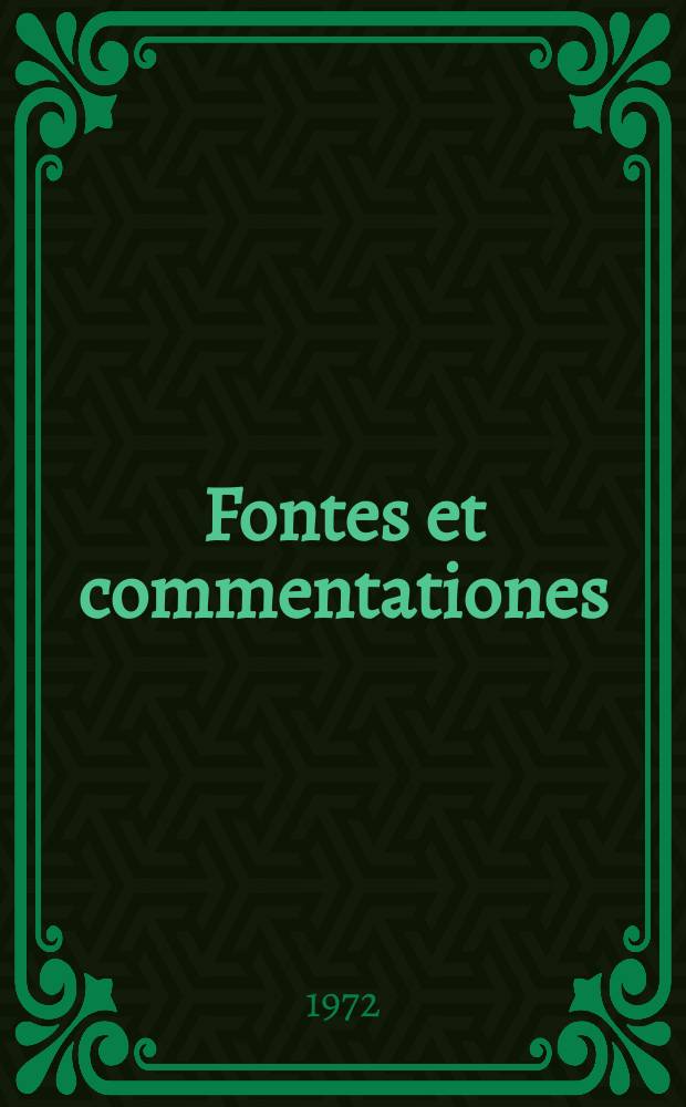 Fontes et commentationes : Schriftenreihe des Inst. für Epigraphik an der Univ. Münster. 1 : Antike und Universalgeschichte