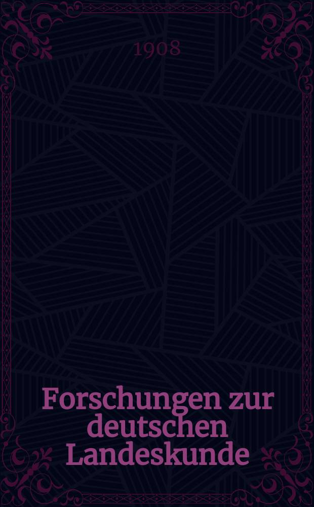 Forschungen zur deutschen Landeskunde : Veröffentlichungen der Abteilung für Landeskunde im Reichsamt für Landesaufnahme und der Deutschen geographischen Gesellschaft. Bd.17, H.4 : Volksdichte und Siedlungsverhältnisse des württembergischen Oberschwabens