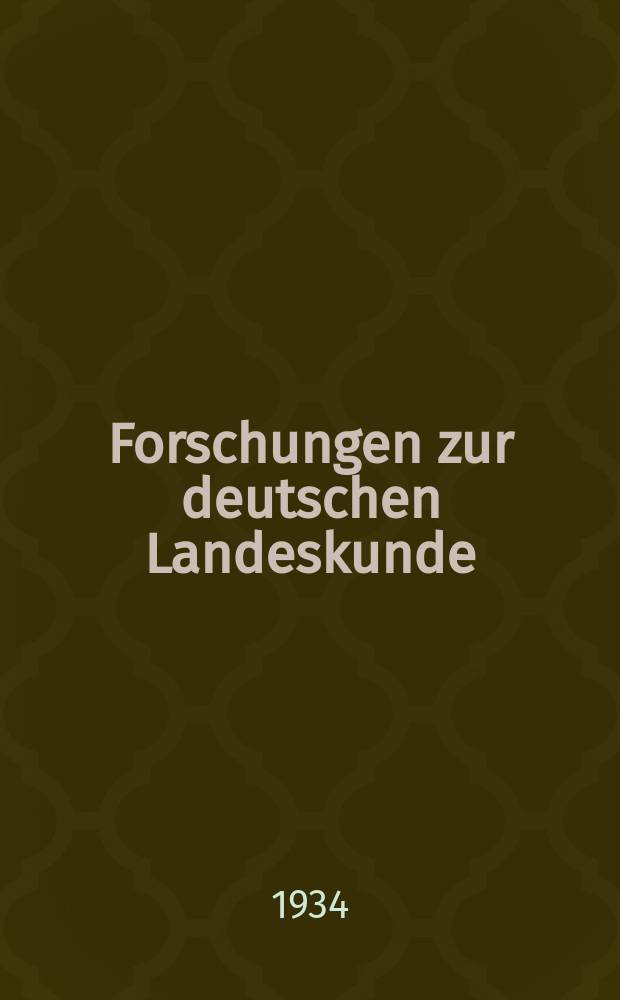 Forschungen zur deutschen Landeskunde : Veröffentlichungen der Abteilung für Landeskunde im Reichsamt für Landesaufnahme und der Deutschen geographischen Gesellschaft. Bd.31, H.1 : Der Weinbau des mittleren Mainlandes in seiner ehemaligen Verbreitung