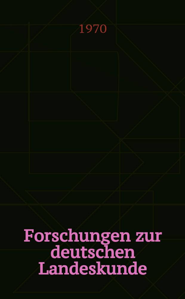 Forschungen zur deutschen Landeskunde : Veröffentlichungen der Abteilung für Landeskunde im Reichsamt für Landesaufnahme und der Deutschen geographischen Gesellschaft. Bd.197 : Zentralörtliche Bereiche und zentrale Orte in Nord- und Westniedersachsen