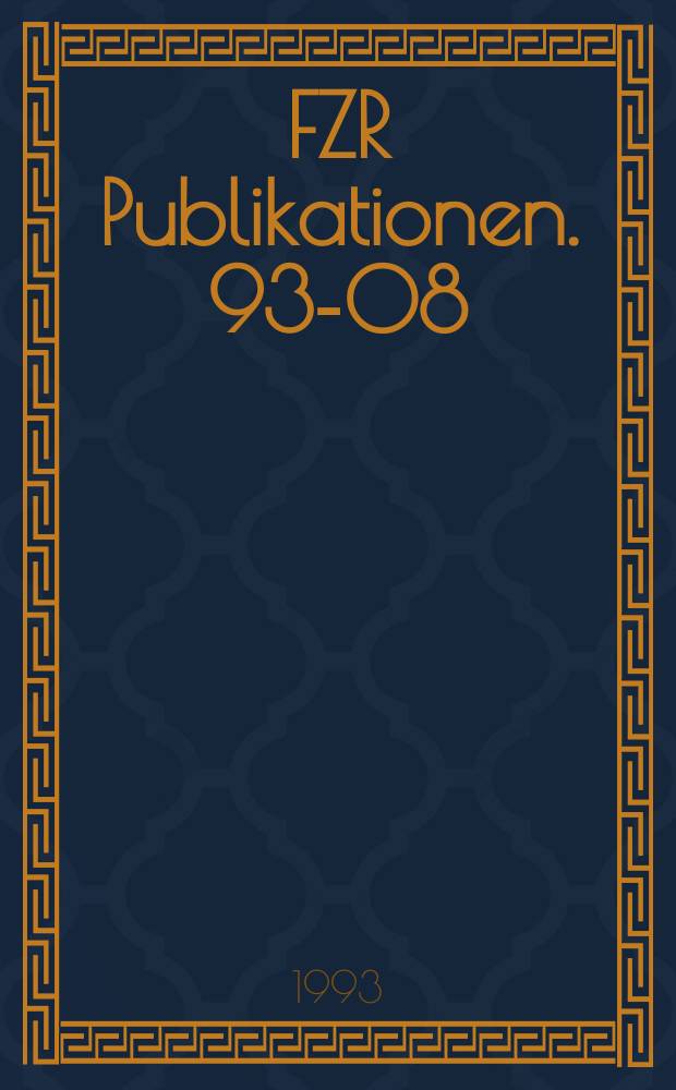 FZR [Publikationen]. 93-08 : International Workshop on high-resolution spectroscopy of fission fragments, neutrons, and &gamma;-rays (1993; Dresden). Proceedings