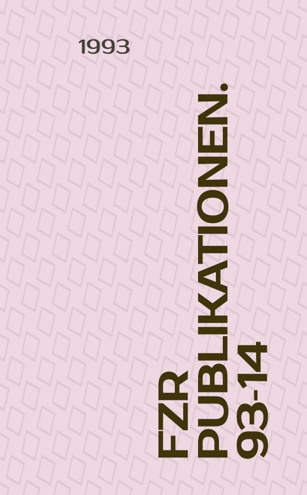 FZR [Publikationen]. 93-14 : Velocity correlations of intermediate mass fragments produced in central collisions of Au + Au at E = 150 A-MeV