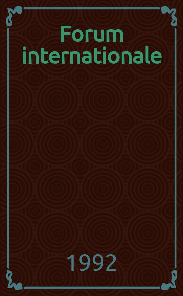 Forum internationale