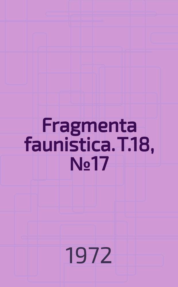 Fragmenta faunistica. T.18, №17 : Field investigations in the Demokratic People's Republic of Korea