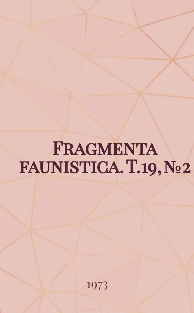 Fragmenta faunistica. T.19, №2 : Eine Zonitiden - Ausbeute (Gastropoda) von den griechischen Inseln
