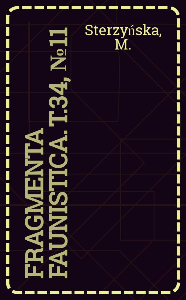 Fragmenta faunistica. T.34, №11 : Communities of Collembola in ...