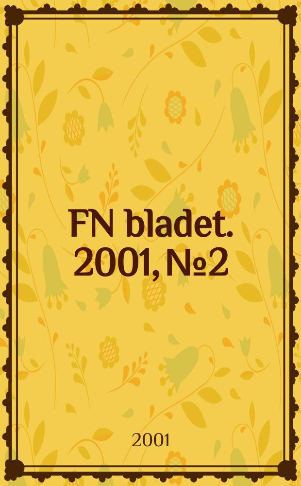 FN bladet. 2001, №2