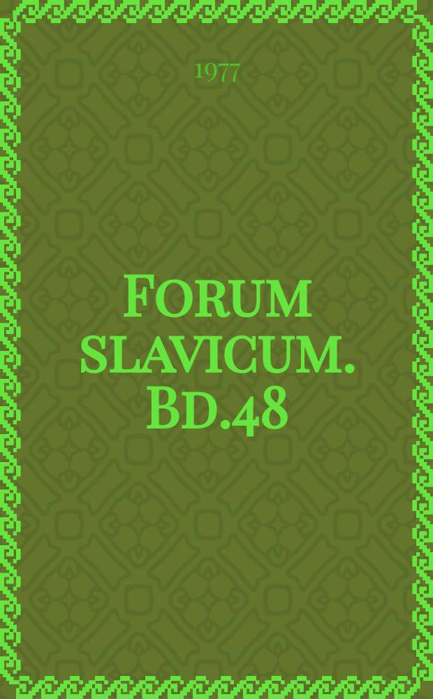 Forum slavicum. Bd.48 : Handbuch zur Nestorchronik