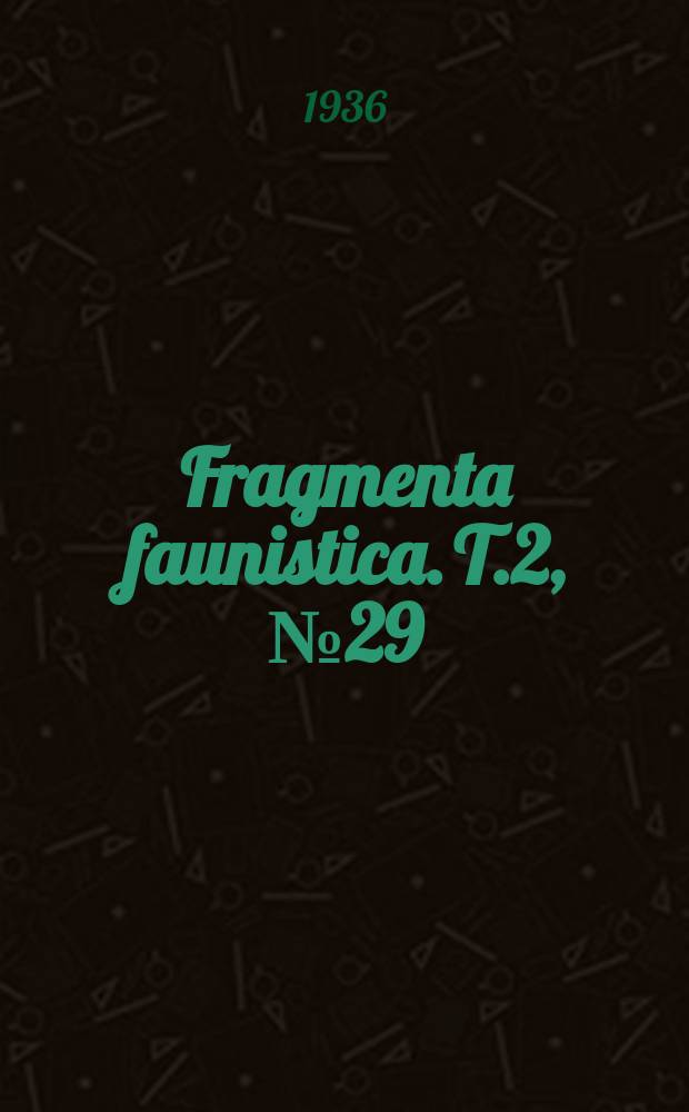 Fragmenta faunistica. T.2, №29 : Nowe dla Polski lub mniej znane gatunki Hamoptera
